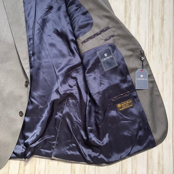 NWT Cremieux Suit Jacket 100% Wool Size 50L 44 - Picture 4 of 9